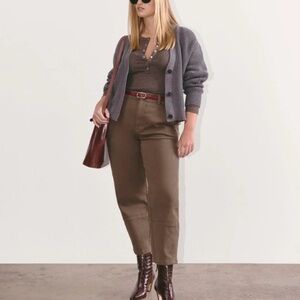 Everlane Utility Barrel Pant Cocoa Brown Size 10